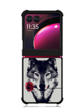 Wolf Rose Motorola Moto Razr Plus 2023 , Moto Razr+ 2023 Case OV1878