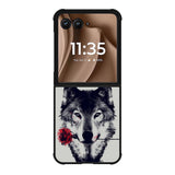 Wolf Rose Motorola Moto RAZR Plus 2025 Case OV1878
