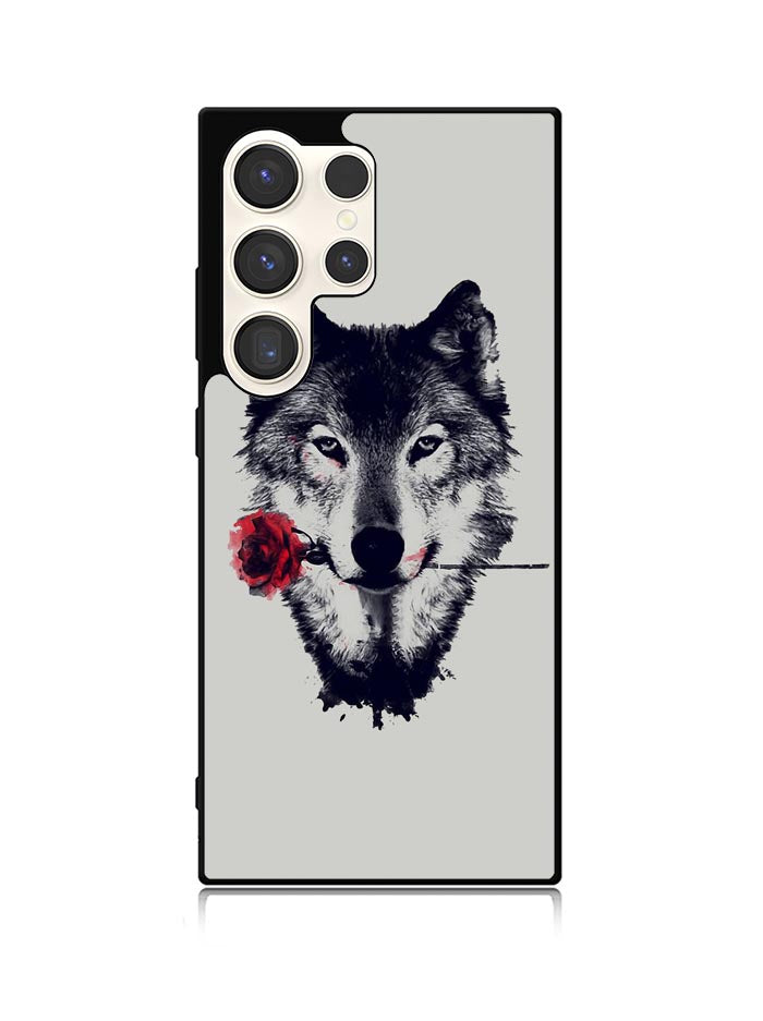 Wolf Rose Samsung Galaxy S23 Ultra 5G Case QC1878