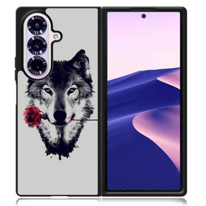 Wolf Rose Samsung Galaxy Z Fold 7 Case OV1878