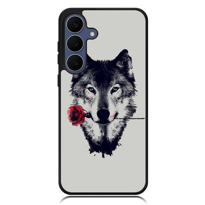 Wolf Rose Samsung Galaxy S25 FE Case OV1878