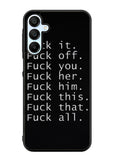Fuck You and Fuck All Samsung Galaxy A35 5G Case OV4904