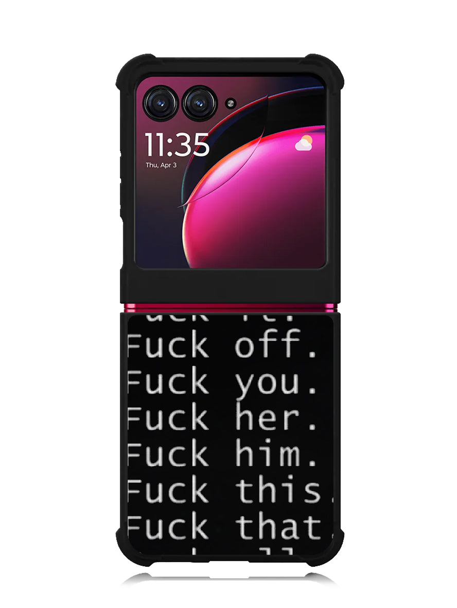 Fuck You and Fuck All Motorola Moto Razr Plus 2023 , Moto Razr+ 2023 Case OV4904