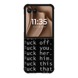 Fuck You and Fuck All Motorola Moto RAZR Plus 2025 Case OV4904