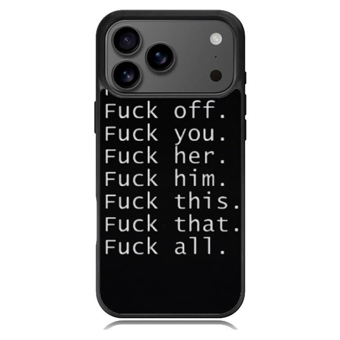 Fuck You and Fuck All Samsung Galaxy S26 Ultra Case OV4904
