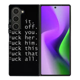 Fuck You and Fuck All Samsung Galaxy Z Fold 6 5G 2024 Case OV4904
