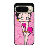 Betty Boop Pink Background flowers Google Pixel 10 Pro Case