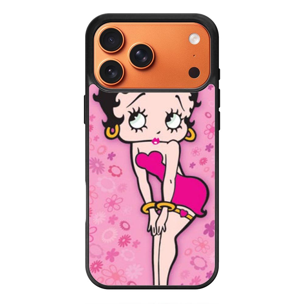 Betty Boop Pink Background flowers Samsung Galaxy S26 Ultra Case