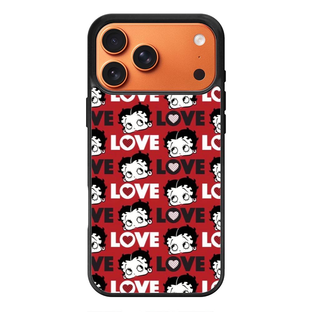 Betty Boop Love Cute Red iPhone 17 Pro Case OV1886