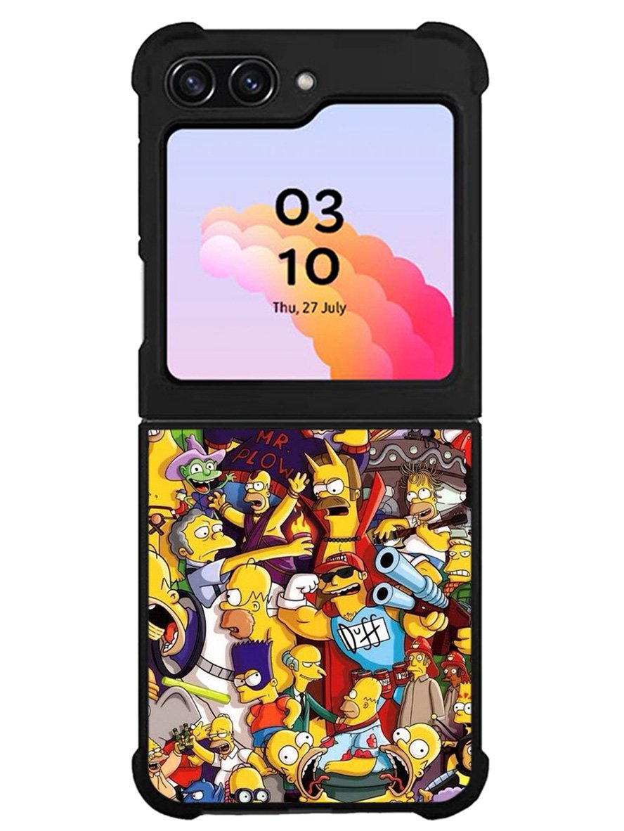 Doodle Simpsons Family Samsung Galaxy Z Flip 5 5G 2023 Case OV4735