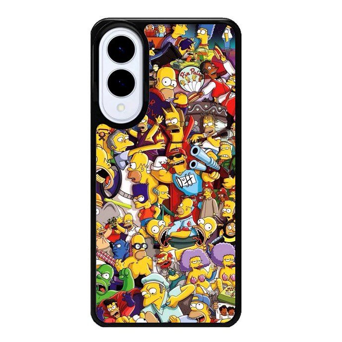 Doodle Simpsons Family Samsung Galaxy S25 Edge 5G Case OV4735