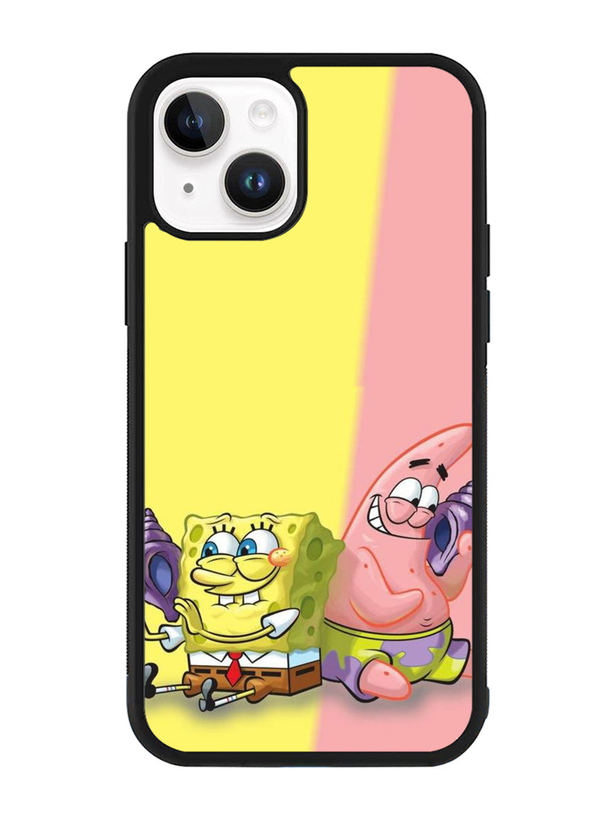 spongebob and patrick iPhone 15 Plus Case OV2455