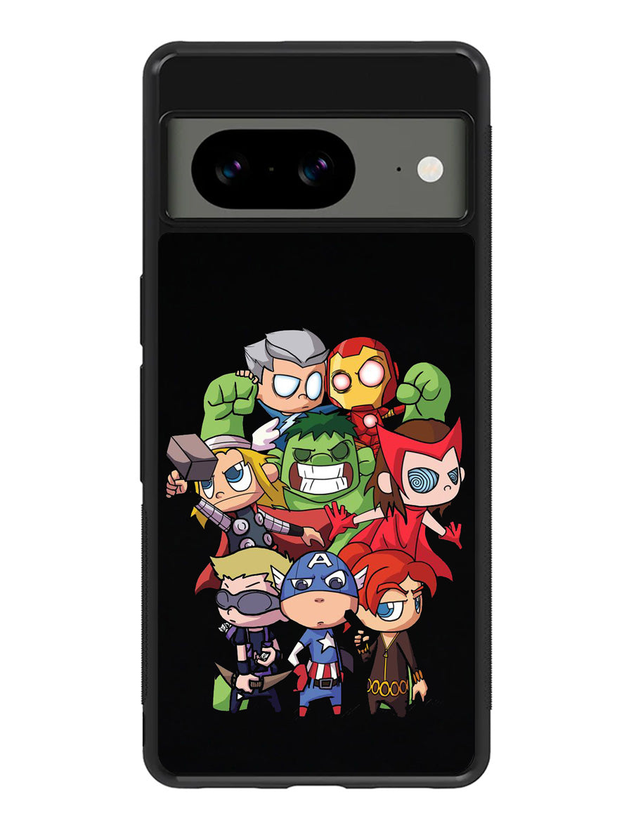 Marvel All Superhero Google Pixel 8 Case QC3348