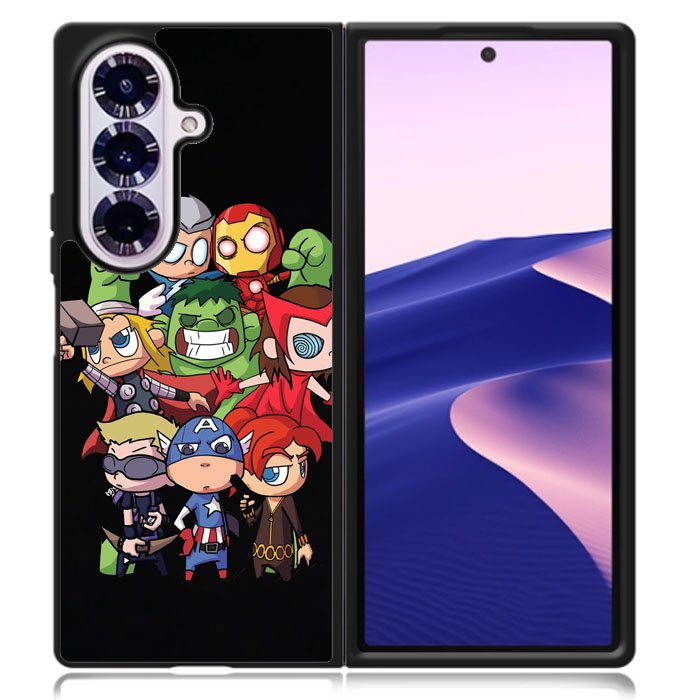 Marvel All Superhero Samsung Galaxy Z Fold 7 Case OV3348