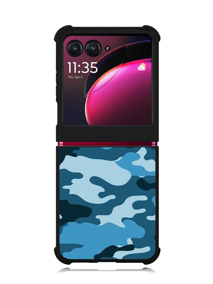 Camouflage Blue Motorola Moto Razr Plus 2023 , Moto Razr+ 2023 Case OV4382