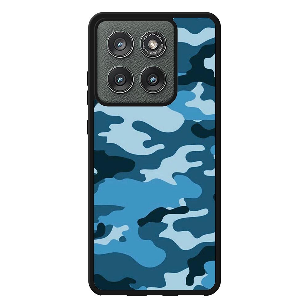 Camouflage Blue Motorola Moto Edge 2025 Case QC4382