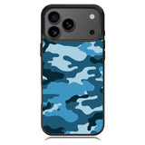 Camouflage Blue iPhone 17 Pro Case RC4382