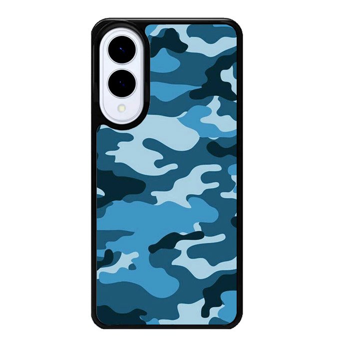Camouflage Blue Samsung Galaxy S25 Edge 5G Case OV4382