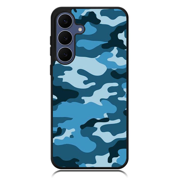 Camouflage Blue Samsung Galaxy S25 FE Case OV4382
