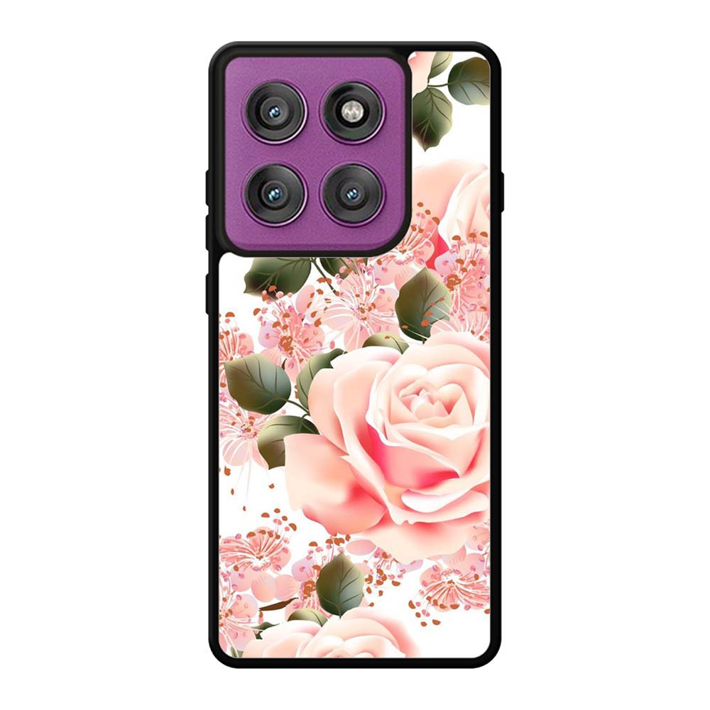Flowers Pink Motorola Moto Edge 60 Pro Case