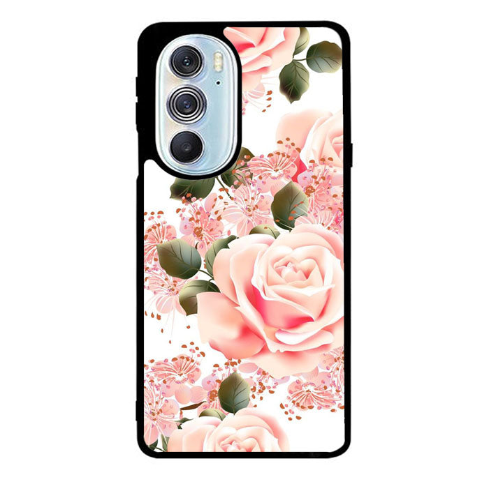 Flowers Pink Motorola Moto Edge 2022 Case