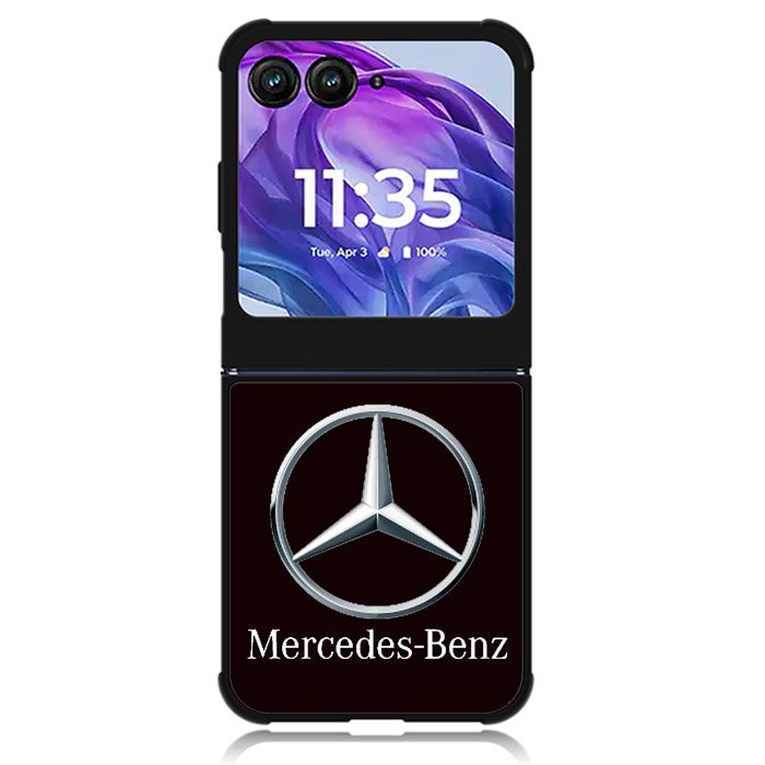 Mercedes Bens Logo Motorola Moto Razr Plus 2024 , Moto Razr+ 2024 Case