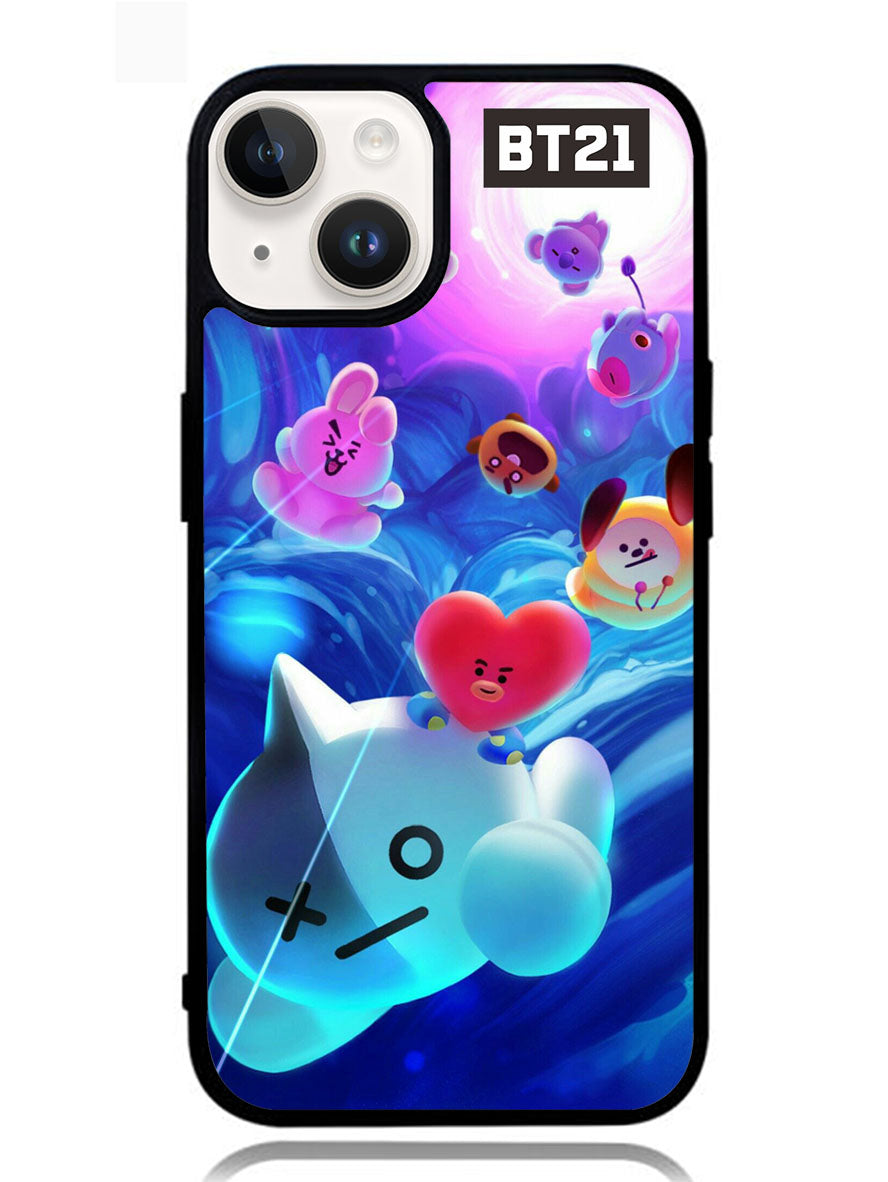 BTS BT21 Galaxy iPhone 14 Case