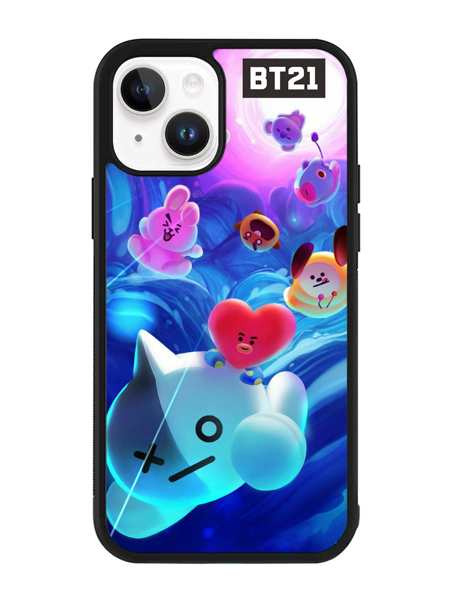 BTS BT21 Galaxy iPhone 15 Plus Case OV4291