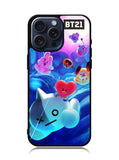BTS BT21 Galaxy iPhone 15 Pro Case OV4291