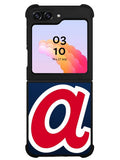 Atlanta Braves Backgrounds Samsung Galaxy Z Flip 5 5G 2023 Case OV3906