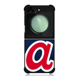 Atlanta Braves Backgrounds Samsung Galaxy Z Flip 6 5G 2024 Case OV3906