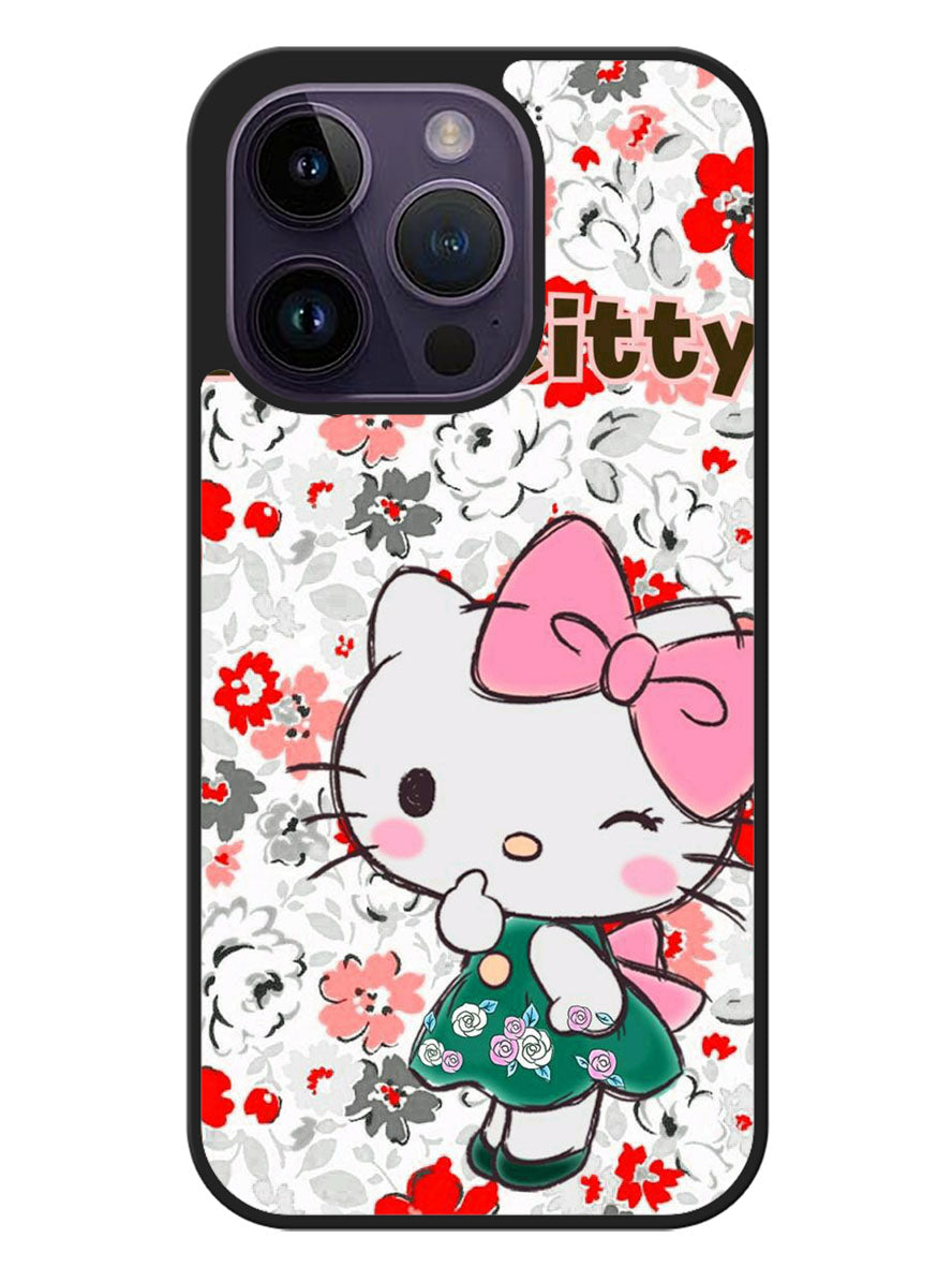 Hello Kitty Cute Flower iPhone 14 Pro Max Case OV1905
