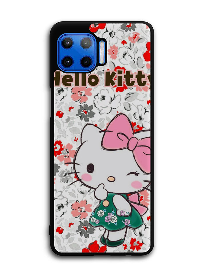 Hello Kitty Cute Flower Motorola Moto One 5G Case , Moto One 5G UW Case , Moto G 5G Plus Case