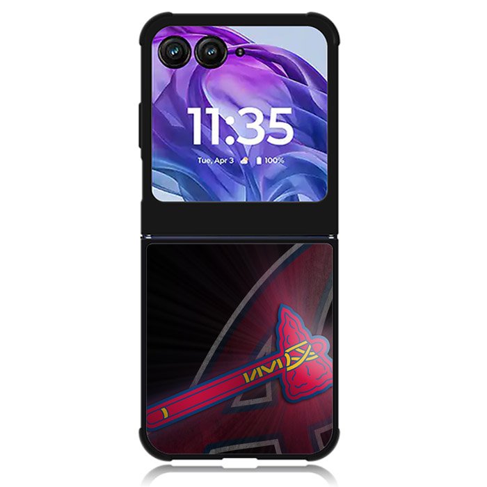 Atlanta Braves 02 Motorola Moto Razr Plus 2024 , Moto Razr+ 2024 Case OV3907
