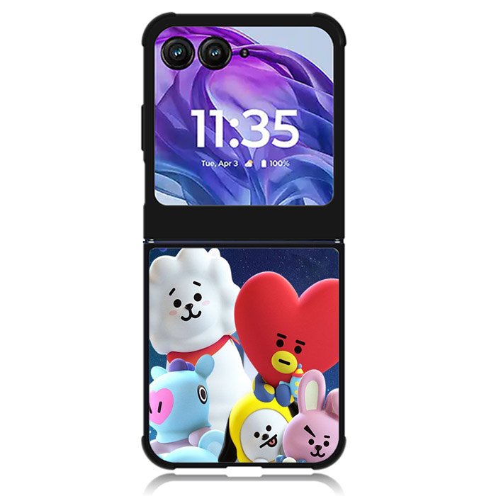BTS BT21 Cute Motorola Moto Razr Plus 2024 , Moto Razr+ 2024 Case OV4272