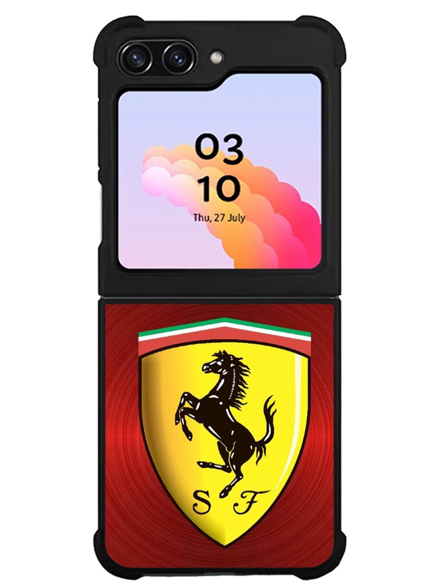 Ferrari Red Steel Samsung Galaxy Z Flip 5 5G 2023 Case OV4886