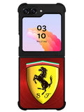 Ferrari Red Steel Samsung Galaxy Z Flip 5 5G 2023 Case OV4886