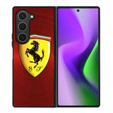 Ferrari Red Steel Samsung Galaxy Z Fold 6 5G 2024 Case OV4886