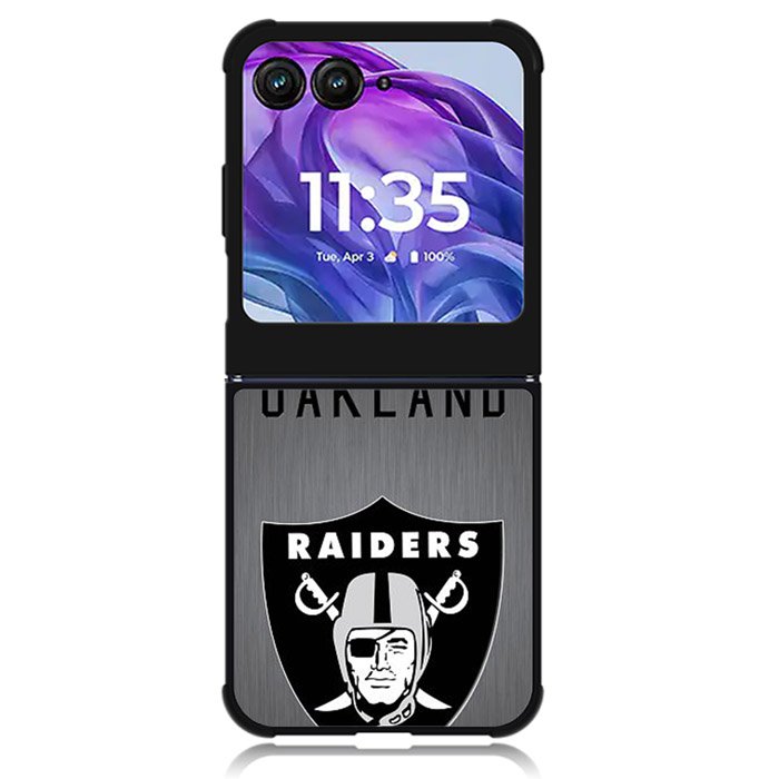 Oakland Raiders Logo Motorola Moto Razr Plus 2024 , Moto Razr+ 2024 Case OV3037
