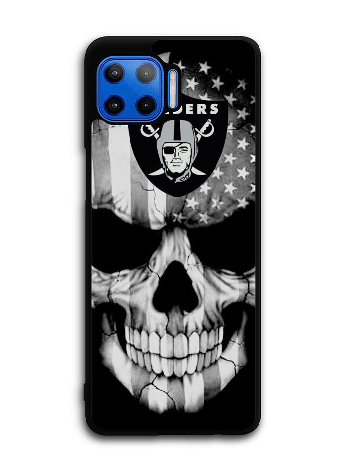 Skull Oakland Raiders Motorola Moto One 5G Case , Moto One 5G UW Case , Moto G 5G Plus Case