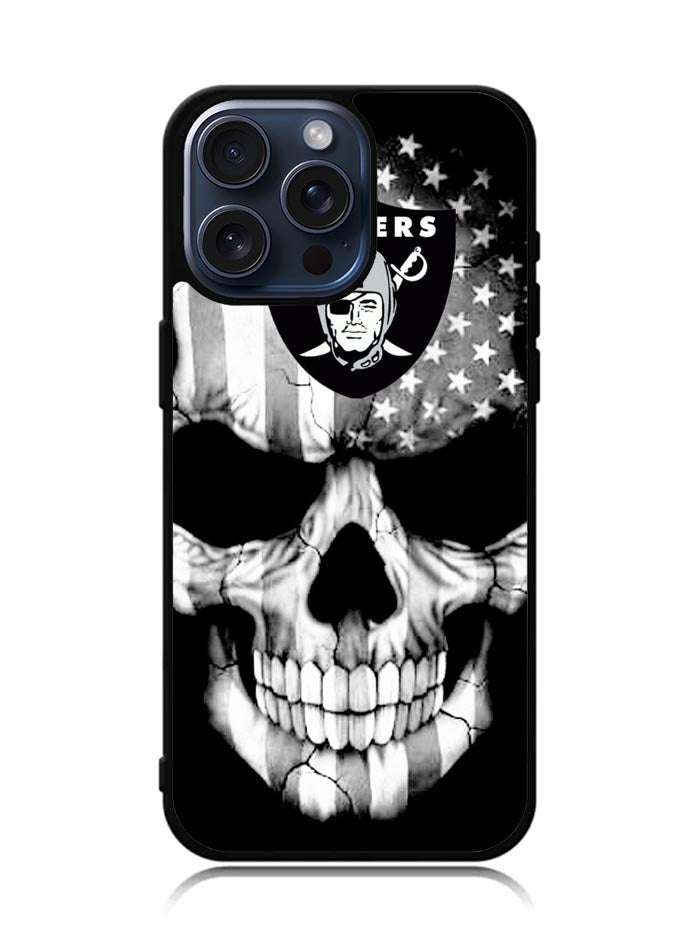 Skull Oakland Raiders iPhone 15 Pro Case OV1909