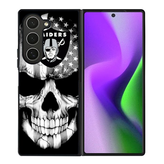Skull Oakland Raiders Samsung Galaxy Z Fold 6 Case