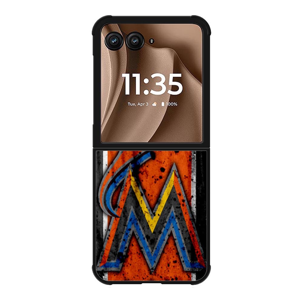 Miami Marlins Logo Motorola Moto RAZR Plus 2025 Case OV1914