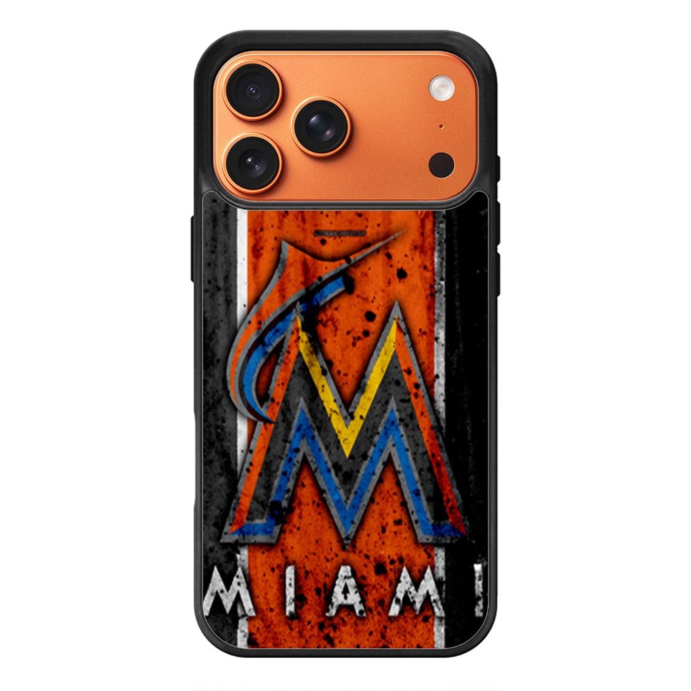 Miami Marlins Logo iPhone 17 Pro Max Case QC1914