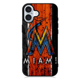 Miami Marlins Logo iPhone 16 Plus Case QC1914