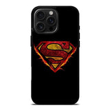 Superman Fire Logo iPhone 16 Pro Max Case OV2293