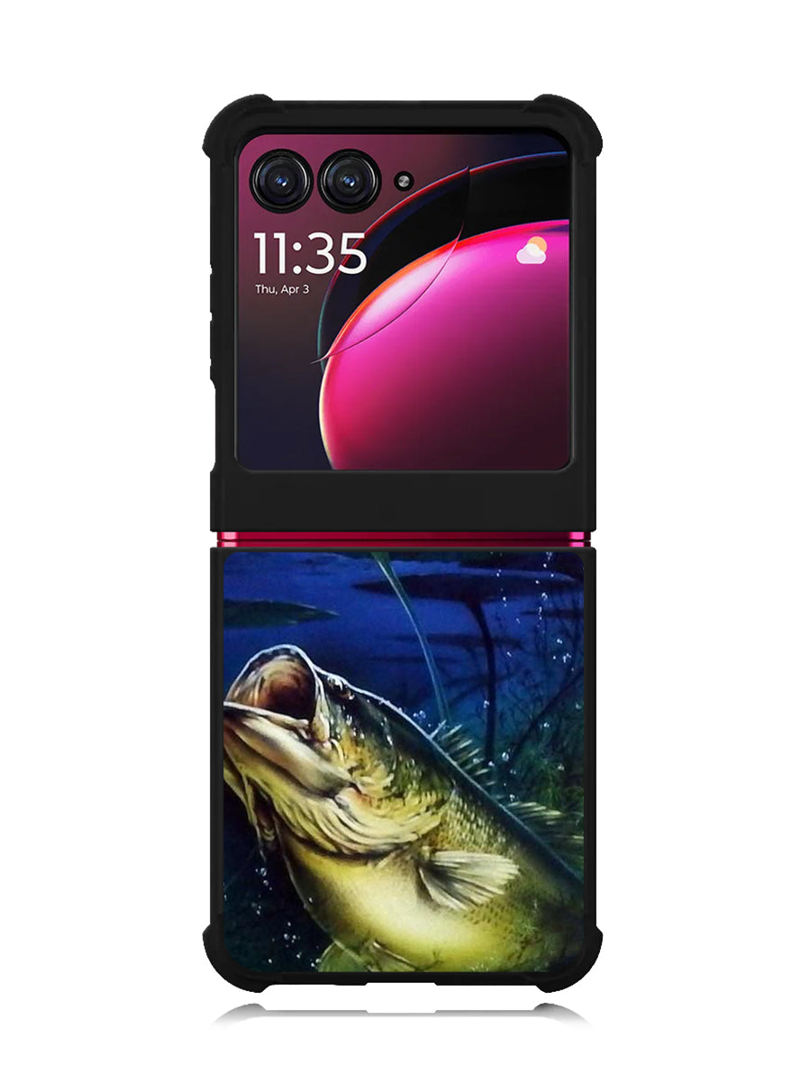 Bass Fishing Largemouth Fish Motorola Moto Razr Plus 2023 , Moto Razr+ 2023 Case