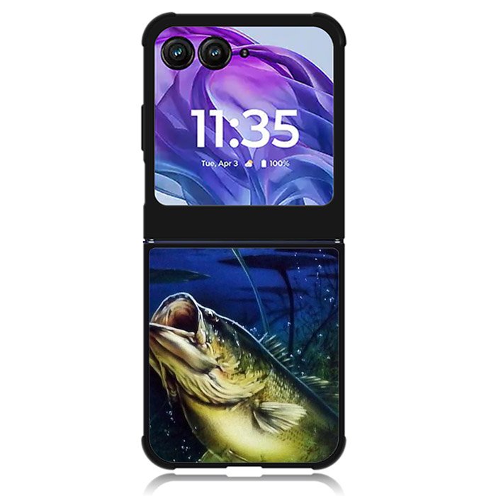 Bass Fishing Largemouth Fish Motorola Moto Razr Plus 2024 , Moto Razr+ 2024 Case