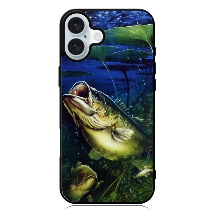Bass Fishing Largemouth Fish iPhone 16 Plus Case
