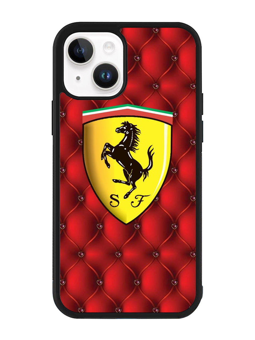 Ferrari Logo Smooth iPhone 14 Plus Case QC1916
